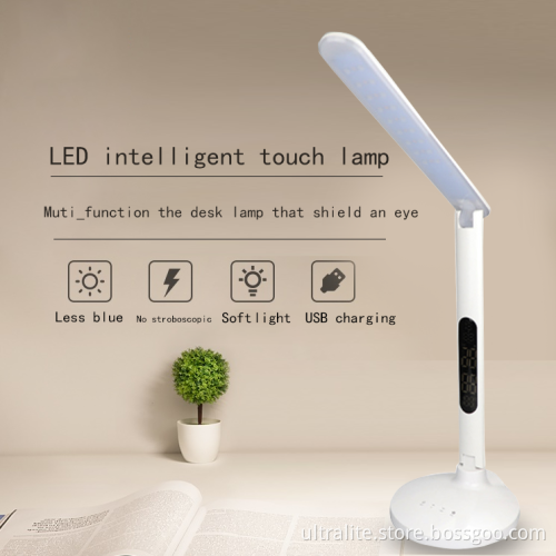 calendar thermometer alarm clock study table lamp